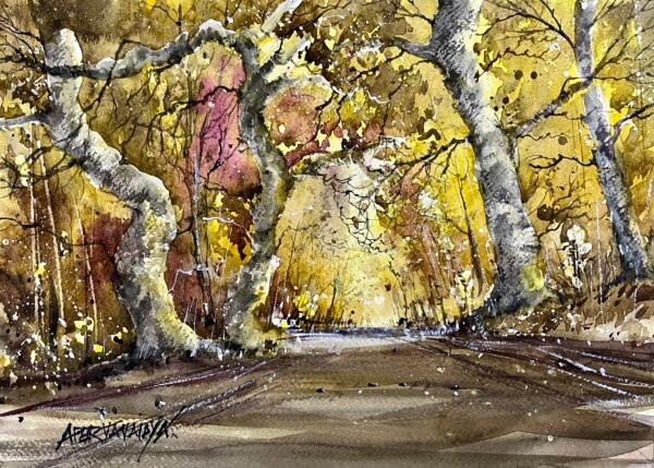 Apoorva Vaidya / Autumn / Size 10 x 14 inches / Watercolour on paper