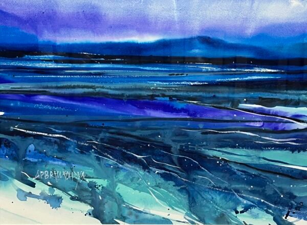 Apoorva Vaidya / Midnight Sea / Size 15 x 12 inches / Watercolour on paper