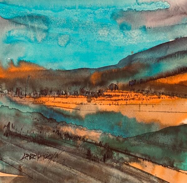 Apoorva Vaidya / Mystery / Size 11 x 11 inches / Ink on paper