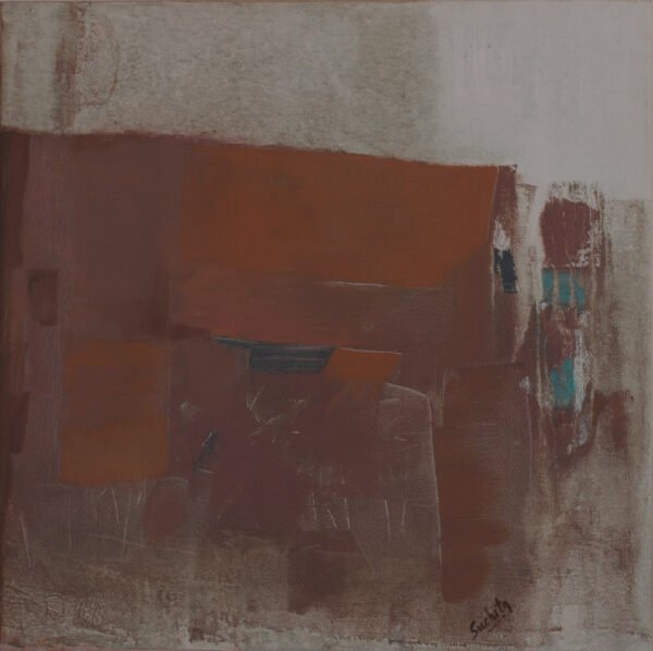 Sucheta Tarde / shapes in Mud / Size 30 x 30 inches / Acrylic on canvas