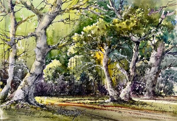 Apoorva Vaidya / Tranquility / Size 11 x 15 inches / Watercolour on paper