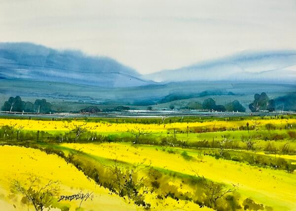 Apoorva Vaidya / Backyard / Size 20 x 28 inches / Watercolour on paper
