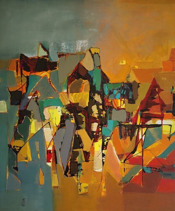 Sucheta Tarde / Untitled - 1 / Size 48 x 36 inches /  Acrylic on canvas