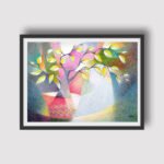 Shirish Deshpande / Divine Light / Size 10 x 14 inches / Ballpoint pens on Handmade paper