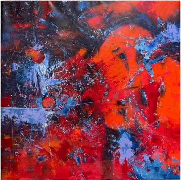 Milna Sajee / That moment / Size 44.9/44.9 (114/114cm) / Acrylic on canvas