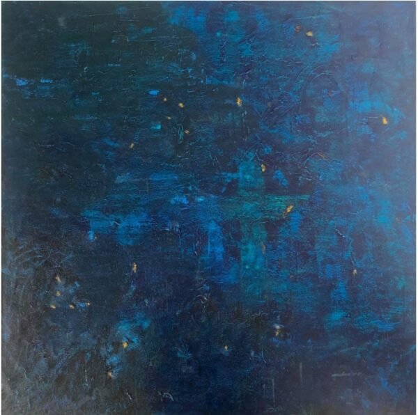 Milna Sajee / Music of Silence / Size 114/114 cm (44.9/44.9) / Acrylic on canvas