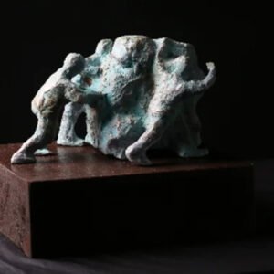 Pradeep V. Kamble / The desire to survive 1 / bronze / Size – 12 x 10 x 12