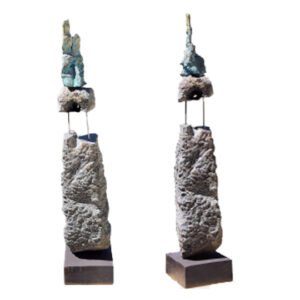Pradeep V. Kamble / Divine Nature / Size – 28 x 12 x 12 / Stone / Bronze