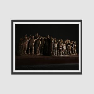 Pradeep V. Kamble / The Desire to Survive – 3 /  Fiberglass / Size – 26 x 20 x 14