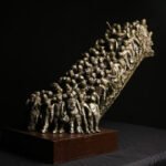 Pradeep V. Kamble / The desire to survive –11 /  Fiberglass / Size – 27 x 15 x 23