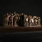 Pradeep V. Kamble / The Desire to Survive – 3 /  Fiberglass / Size – 26 x 20 x 14