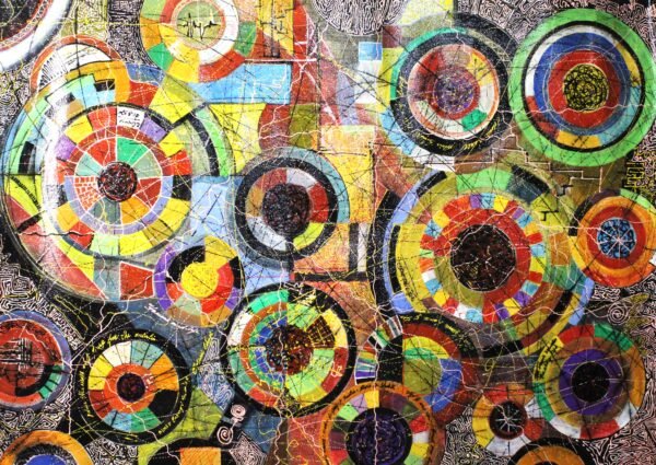 Madhusudhan Mahale / Circle of the Universe / Size 75*21 Inch / Acrylic on Canvas