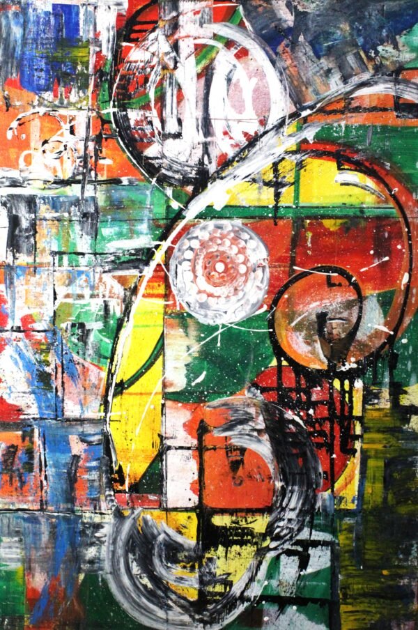 Madhusudhan Mahale / Golden Ratio Ganesha / Size 23*35 Inch / Acrylic on Canvas