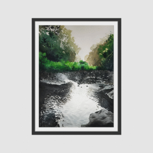 Vikas V. Patnekar / Water Shelter / Size 30x 22 inches / Watercolour on D’Arches Paper