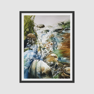 Vikas V. Patnekar / Stealing light / Size 30 x 22 inches / Watercolour on D’Arches Paper