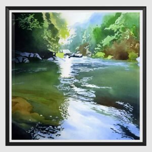 Vikas V. Patnekar / Kiss of Light / Size 30 x 22 inches / Watercolour on D’Arches Paper