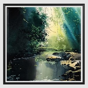 Vikas V. Patnekar / Lifting the Veil / Size 22 x 15 inches / Watercolour on D’Arches Paper