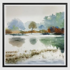 Vikas V. Patnekar / Reflections / Size 30 x 22 inches / Watercolour on D’Arches Paper