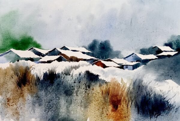 Vikas V. Patnekar / Exotic Kashmir / Size 22 x 15 inches / Watercolour on D’Arches Paper