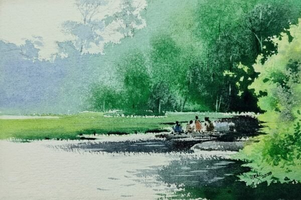 Vikas V. Patnekar / Essence of foliage / Size 11 x 7.5 inches / Watercolour on D’Arches Paper
